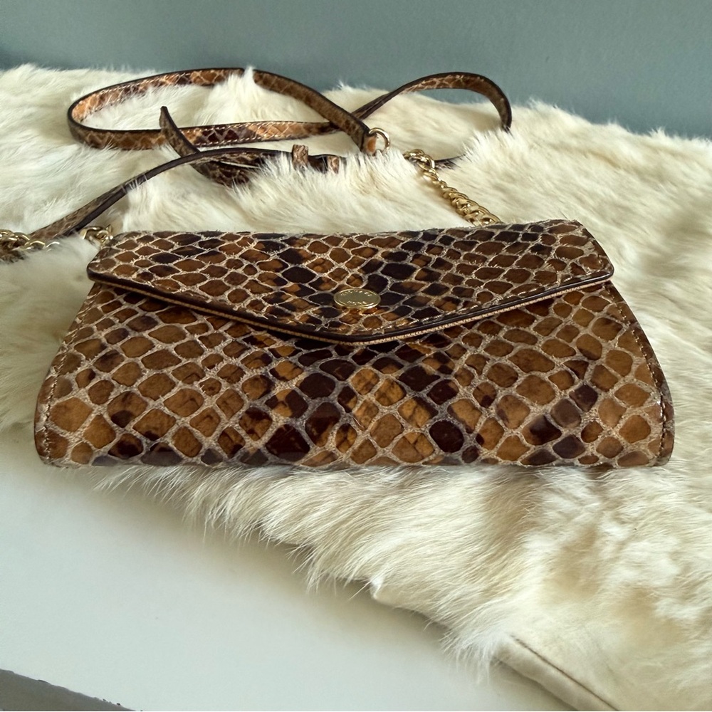 Michael Kors Python Embossed Leather Crossbody Cl… - image 4